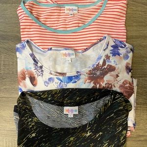 Bundle of 3 Lularoe Irma tops Worn & Loved